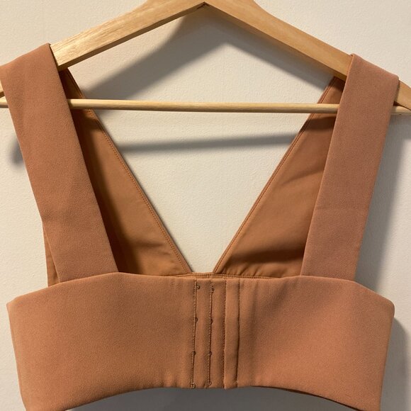 T by Alexander Wang camel coloured crop top - Picture 3 of 3